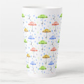 Farbenfrohe Wasserfarben und Regenfälle fallen Milchtasse (Vorderseite)