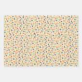 Farbenfrohe Wasserfarben Whimsikäre Muster zum Geb Geschenkpapier Set (Vorderseite 2)