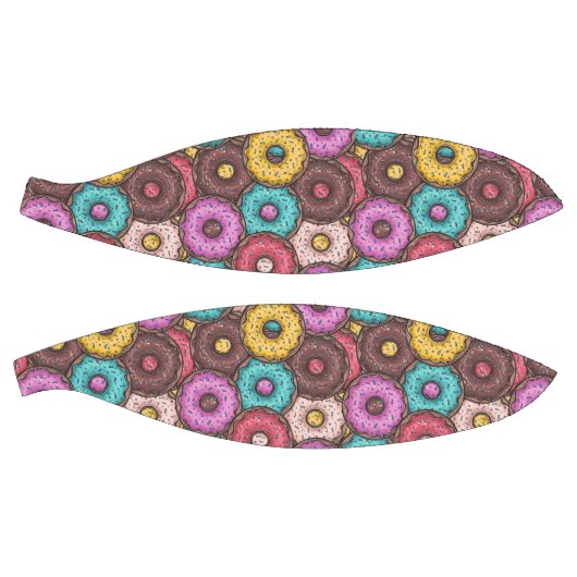 Farbenfrohe WasserfarbenDonuts mit Sprinklermuster Basketball (Panele)