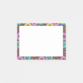 Farbenfrohe WasserfarbenDonuts mit Sprinklermuster Post-it Klebezettel (Vorderseite)