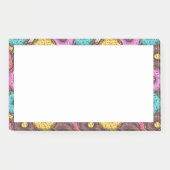 Farbenfrohe WasserfarbenDonuts mit Sprinklermuster Post-it Klebezettel (Vorderseite)