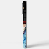 Farbenfrohe Wasserfarbenfedern in Harmonie Case-Mate iPhone Hülle (Rückseite / Links)