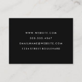 Farbenfrohe Wasserfarbenlackierung gebürstet Visitenkarte (Rückseite)