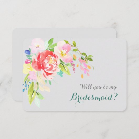 Farbenfrohe Wasserfarbenlounge Einladung (Vorne/Hinten)