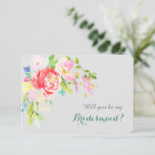 Farbenfrohe Wasserfarbenlounge Einladung (Stehend Vorderseite)