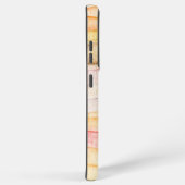 Farbenfrohe Wasserfarbenwellen Monogramm Weißes He Samsung Galaxy Hülle (Rechte Seite)