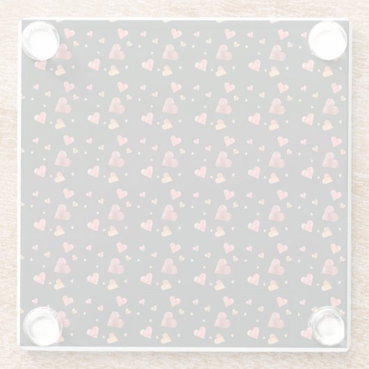 Farbenfrohe Wasserhärtchen Untersetzer (Rückseite)