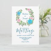 Farbenfrohe Wasserhymne Einladung (Stehend Vorderseite)