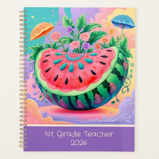 Farbenfrohe Wassermelone für den Brauch der 1. Kla Planer (Vorderseite)