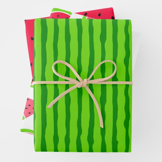 Farbenfrohe Wassermelone Geschenkpapier Set (Beispiel)