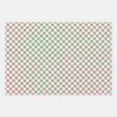 Farbenfrohe Wassermelone Pink Green Black Geschenkpapier Set (Vorderseite 2)