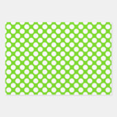 Farbenfrohe Wassermelonen Punkte und Gingham Geschenkpapier Set (Vorderseite 3)