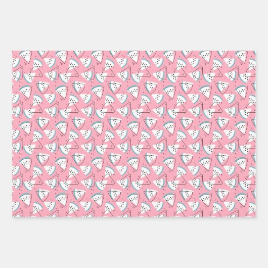 Farbenfrohe Wasserpfeife Wassermelonen Geschenkpapier Set (Vorderseite)