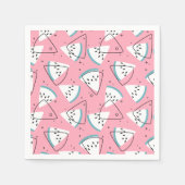 Farbenfrohe Wasserpfeife Wassermelonen Serviette (Vorderseite)