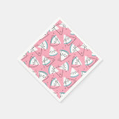 Farbenfrohe Wasserpfeife Wassermelonen Serviette (Ecke)