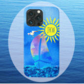 Farbenfrohe Wasserrutsche Sailboat Sun Seagull Wav Case-Mate iPhone Hülle