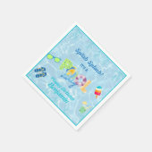 Farbenfrohe Wassersportboys Schwimmbad Party Napki Serviette (Ecke)