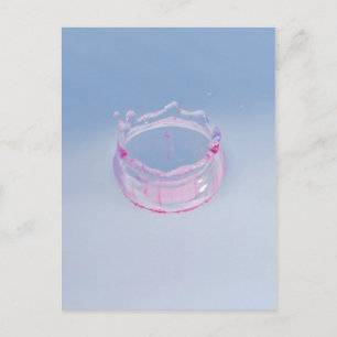 Farbenfrohe Wassertropfen! Postkarte