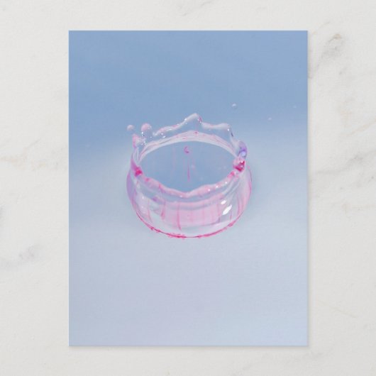 Farbenfrohe Wassertropfen! Postkarte (Vorderseite)