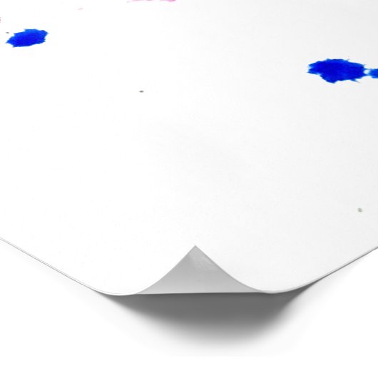 Farbenfrohe Watercolor Poster (Ecke)