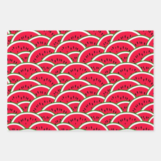 Farbenfrohe Watermelon Wrapping Paper Sheets Geschenkpapier Set (Vorderseite 3)