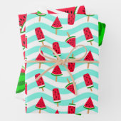 Farbenfrohe Watermelon Wrapping Paper Sheets Geschenkpapier Set (Beispiel)