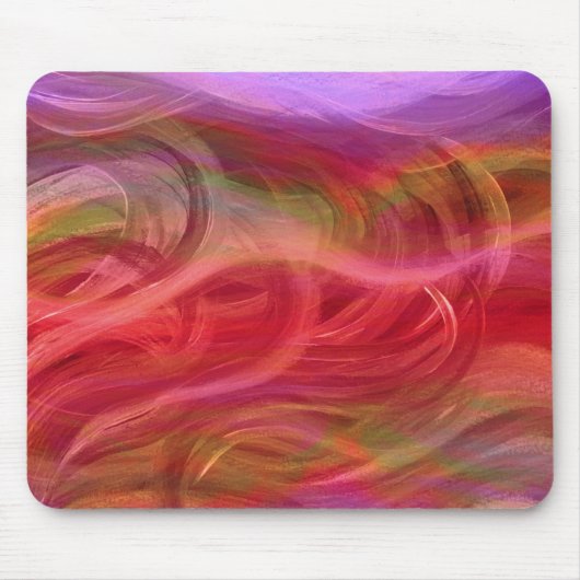 Farbenfrohe Wave Abstrakt Art Mousepad (Vorne)