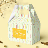 Farbenfrohe Wave Lines Gable Box-Seifenverpackung Geschenkschachtel