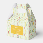 Farbenfrohe Wave Lines Gable Box-Seifenverpackung Geschenkschachtel (Rückseite)