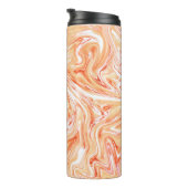 Farbenfrohe Wave Liquid Paint Texture Thermosbecher (Nach rechts gedreht)