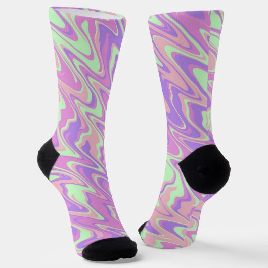 Farbenfrohe Wave Socks Socken (Gewinkelt)