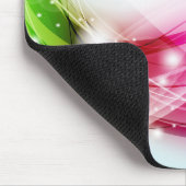 Farbenfrohe Waves Blue Background Mousepad (Ecke)