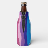 Farbenfrohe Waves Flaschenkühler (Flasche Rückseite)