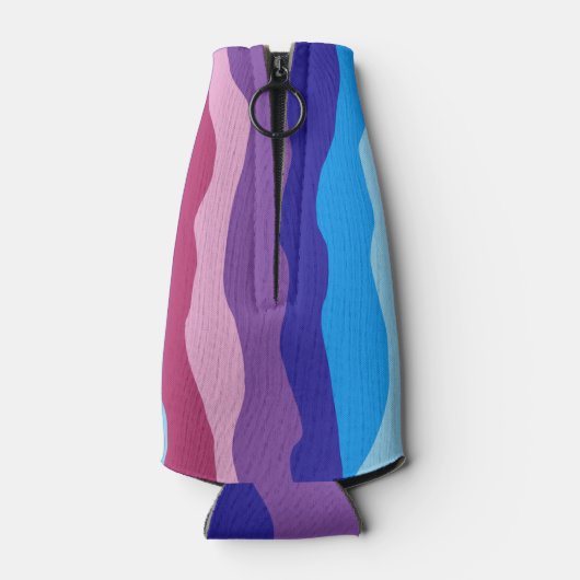 Farbenfrohe Waves Flaschenkühler (Rückseite)