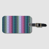 Farbenfrohe Waves Gepäckanhänger (Vorderseite (Horizontal))