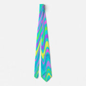 Farbenfrohe Waves Krawatte (Rückseite)