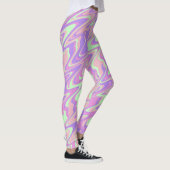 Farbenfrohe Waves Leggings (Rechts)