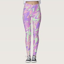 Farbenfrohe Waves Leggings