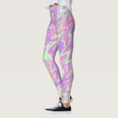 Farbenfrohe Waves Leggings (Links)