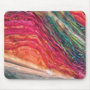 Farbenfrohe Waves Mousepad