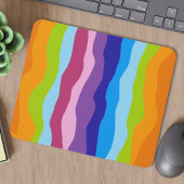 Farbenfrohe Waves Mousepad