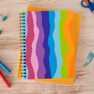 Farbenfrohe Waves Notizblock