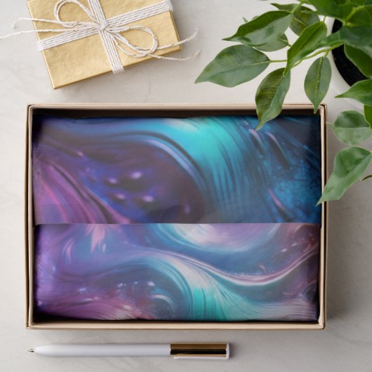 Farbenfrohe Waves Seidenpapier (Geschenk)