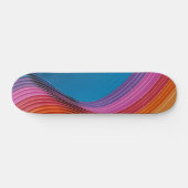 Farbenfrohe Waves Skateboard (Horizontal)