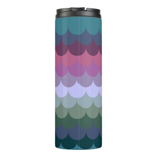 Farbenfrohe Waves Thermosbecher (Rückseite)