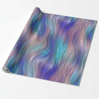Farbenfrohe Wavy Streifen Geschenkpapier