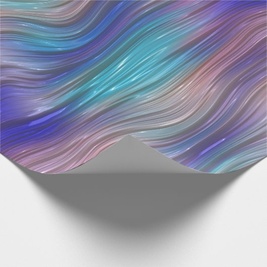 Farbenfrohe Wavy Streifen Geschenkpapier (Ecke)