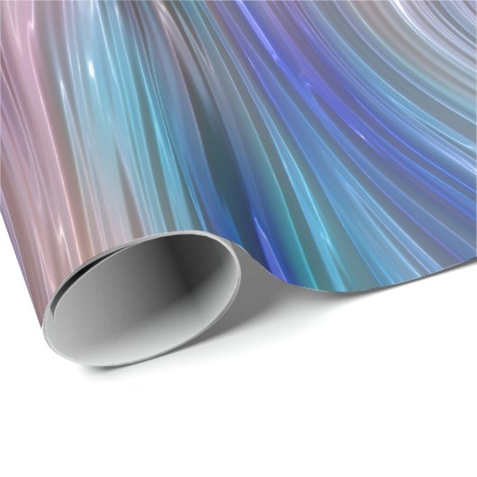 Farbenfrohe Wavy Streifen Geschenkpapier (Rolleneckpunkt)