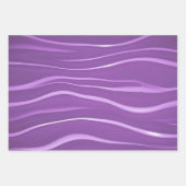Farbenfrohe Wavy Streifen Geschenkpapier Set (Vorderseite 3)
