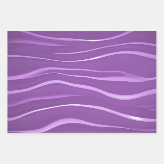 Farbenfrohe Wavy Streifen Geschenkpapier Set (Vorderseite 3)